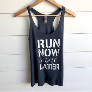 NEXT LEVEL Run Now Wine Later Tank Top